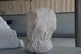 Torso of Selene from the east pediment of the Parthenon, Acropolis Museum.