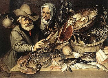 The Fishmonger's Shop, Bartolomeo Passerotti, 1580s