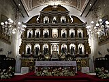 Main altar "retablo" of the Basilica Minore del Sto. Niño in Cebu City, Philippines