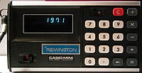 The Casio CM-602 Mini electronic calculator provided basic functions in the 1970s.