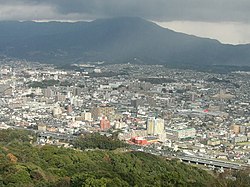 Panoramic view of downtown Futsukaichi