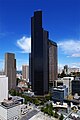 Columbia Center, Seattle's tallest skyscraper, completed 1985. Designed by Chester L. Lindsey Architects.