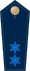 Blue epaulette with 2 light blue stars