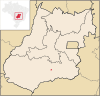 Lage von Aloândia in Goiás