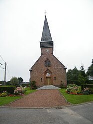 The church in Hardecourt-aux-Bois