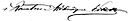 Joseph René Vilatte's signature