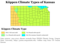 Image 25Köppen climate types of Kansas, using 1991–2020 climate normals (from Kansas)