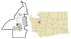 Location of Erlands Point-Kitsap Lake, Washington