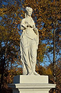 Statue of Hygieia by Johann Baptist Hagenauer in the gardens of Schönbrunn, Vienna