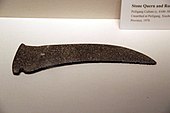 Neolithic stone sickle, Peiligang Culture, Jiaxian, Henan