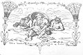 Odin und seine Brüder Vili und Vé (Trinität) erschaffen erste Menschen Ask und Embla von Lorenz Frølich(1820-1908)