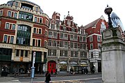 A former London Fire Brigade station on Bishopsgate (designed by Robert Pearsall), now a supermarket