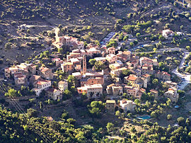 An aerial view of Palasca