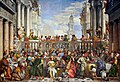 Die Hochzeit zu Kana, 670 × 990 cm, Louvre, Paris (urspr. für San Giorgio Maggiore), 1562–63