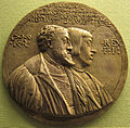 Doppelporträt Karl V. und Ferdinand V. auf einer Medaille von Peter Flötner