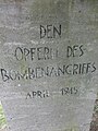 Stele: DEN OPFERN DES BOMBENANGRIFFS APRIL 1945