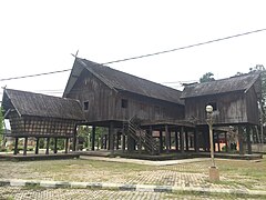 A Huma Betang in Lewu Hante Museum, East Barito, Central Kalimantan