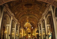 Interior of San Agustin Church, a National Cultural Treasure
