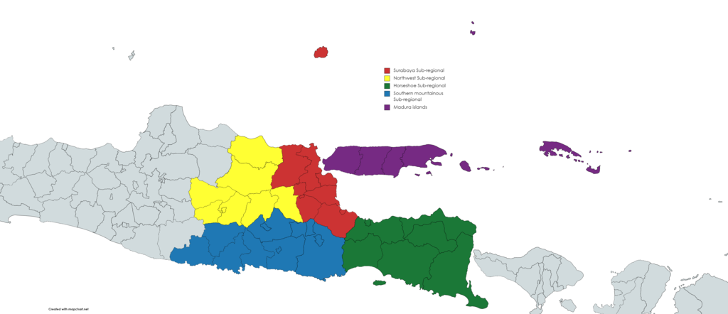 Sub-region of East Java