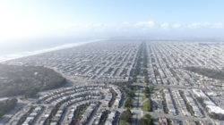 The Outer Sunset from a drone