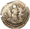 Another coin example with the Bactrian legend "Srio Shaho" ("Lord King").