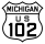 US Highway 102 marker
