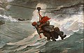 Winslow Homer painting of a Breeches Buoy