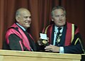Magdi Yacoub (left) receiving the 2015 Lister Medal