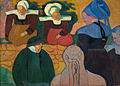 Émile Bernard, Breton Women at a Wall