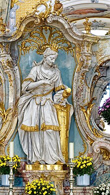 St Barbara holding the Host and Chalice