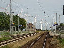 Railway station in Klein Bünzow