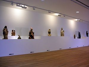 Overview of semi-permanent exhibition of medieval wood sculptures