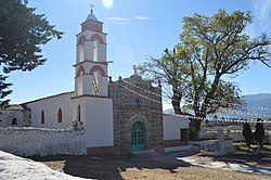Kirche von San Ildefonso Tultepec im Municipio Amealco de Bonfil