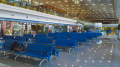 Duty-free shop and seats, airside