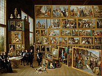 Archduke Leopold Wilhelm in his Gallery in Brussels, by David Teniers the Younger, c. 1650