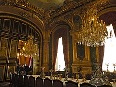 Dining room of Napoleon III apartments at Louvre