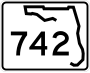 State Road 742 marker
