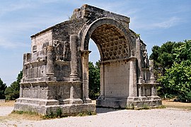 The triumphal arch at Glanum (25 AD)