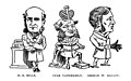 1884 cartoon from New York World; one of the first Sunday illustrations