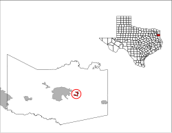 Location of Scottsville in Harrison County, Texas