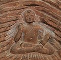 "Indrasala architrave", detail of the Buddha in Indrasala Cave, 50-100 CE.[12]