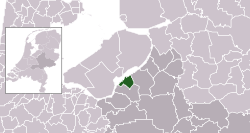 Highlighted position of Harderwijk in a municipal map of Gelderland