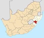 uMgungundlovu District within South Africa