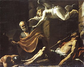 Mattia Preti: The Deliverance of Saint Peter from Prison, 1650
