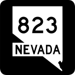 Straßenschild der Nevada State Route 823