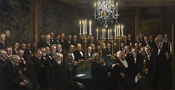 P.S. Krøyer, Et møde i Videnskabernes Selskab, 1897, Det Kongelige Danske Videnskaberners Selskab