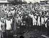 Former Cabanatuan POWs in celebration, January 30, 1945