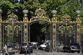 The monumental gates of the Parc Monceau designed by the city architect Gabriel Davioud