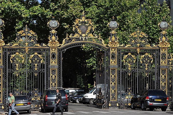 The monumental gates of the Parc Monceau designed by the city architect Gabriel Davioud.