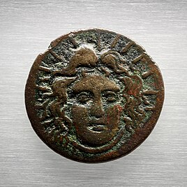 Helios on a Rhodian coin, München, Staatliche Münzsammlung.